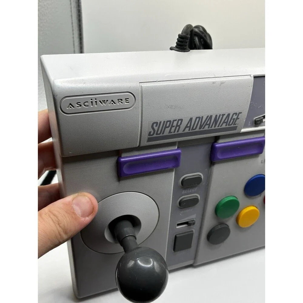 AsciiWare Super Advantage Joystick Controller - SNES Super Nintendo Model 4910